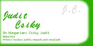 judit csiky business card